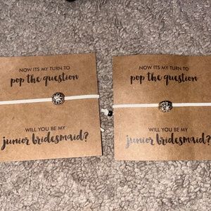 Pop the question Jr Bridemaid bracelet brand new